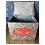 Marburger farm dairy metal milk box 9ï¿½ x 12ï¿½ x