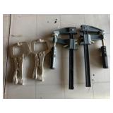2 bar clamps, 2 locking pliers