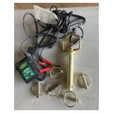 Trickle charger, hitch pin and clips