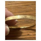 Baby Bracelet marked 1-20, 12K GF