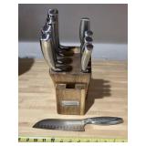 Cuisinart 8 pc knife set in block w/ extra knife