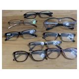 8 pr glasses,  3 Foster Grant/no marks