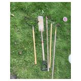 Weeder, hoes, rake, shovel
