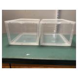 2 - Tidy Goods stackable boxes 11 x 14 1/2 x 9