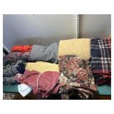Lot of material, curtains, sheets, bed skirts&more
