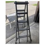 Werner multi adjustable ladder
