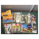 Lot of Maps, map books & travel brochures