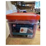 Full bin 1ï¿½ plastic cap nails