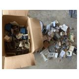 Box of electrical, boxes, covers, fittings etc