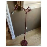 Metal floor lamp 55" tall, 10 1/2 base