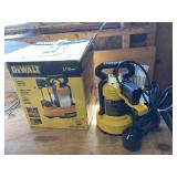 Dewalt 1/3 hp sump pump. Looks new in box