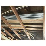 Contents in rafters, trim, pipe, little metal,