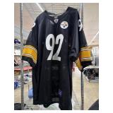 Steelers #92  Harrison NFL Jersey, size 52,used