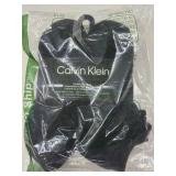 Calvin Klein, no show, one size socks, 6 pr,black