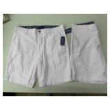 2 Nautica deck shorts,, 33 waist, 8.5 inseam