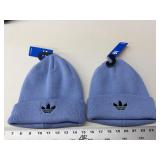 2 - Adidas one size Beanies, Ash Blue