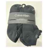 Calvin Klein one size, no show socks, 6 pr, black