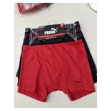 Puma 3 pk boxers, size L-12/14
