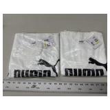 2-Puma White T-Shirts, Size M