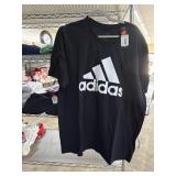 2 - Adidas Black T-Shirts, Size XL