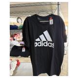 2-Adidas Black T-Shirts, Size XL