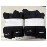 2-Nike Everydat Dri-Fit Crew cut socks 6pr/pk