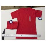 2 - Champion red t-shirts, size S