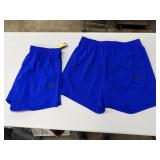 2 Adidas 7" training shorts, size 2xl, blue