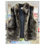 Worthington Feux Fur Vest, size M