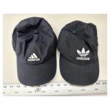 2 Adidas cotton Caps, black