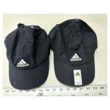 2 Adidas cotton caps, black