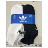 6pr Adidas No Show socks, size XL