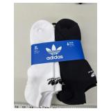 6pr Adidas no show socks, size XL