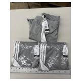 3-Adidas Mens Sport Pants, Size XL, Mid Grey