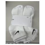 6pr Nike Everyday ankle socks, white