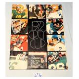 Rare 1972 CFL Grey Cup Program