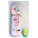 Metal Ducks Outdoor Thermometer