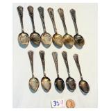 800 Silver Spoons Lot