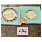 1967 Canada 50 Cent, 25 Cent, 10 Cent Coins