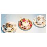 Three Royal Albert Teacup & Saucer Sets