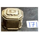 Sterling Silver 1800's Ornate Spice Or Snuff Box