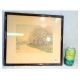 Antique Wallace Nutting Signed Happy Day Print