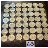 49 Older Canadian Nickels