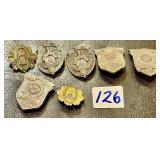 Seven Vintage Ontario Safety Council Award Pins