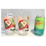 Two Vintage Burger King Coca-Cola Whopper Glasses