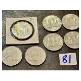 7 - 1982 Canada Constitutional Dollar Coins