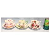 Three Royal Albert Teacup & Saucer Sets