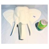 Cast Metal Elephant Head Wall Decor