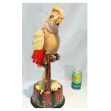 Vintage Louis Marx Pete The Talking Parrot Tin Toy