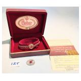 14K Gold Clebar Ladies Coctail Watch